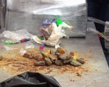 Майже 60 кг контрабандного бурштину виявили в Одеському аеропорту