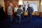 Зеленский во время встречи с украинскими моряками, фото: president.gov.ua