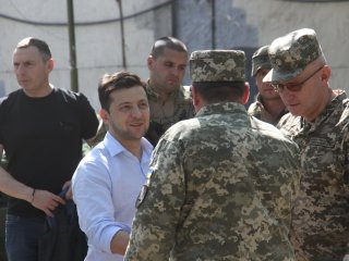 Володимир Зеленський на передовій