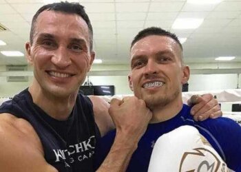 Олександр Усик та Володимир Кличко