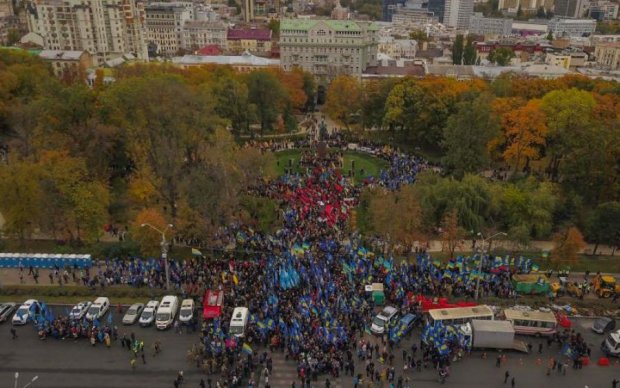 Марш УПА в Києві зняли з висоти пташиного польоту