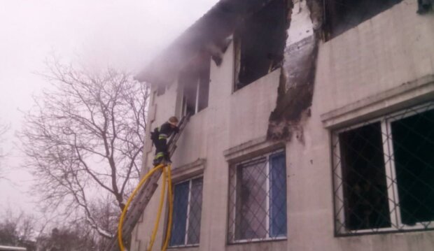 Пожежа в будинку престарілих у Харкові, фото: ДСНС Харківської області