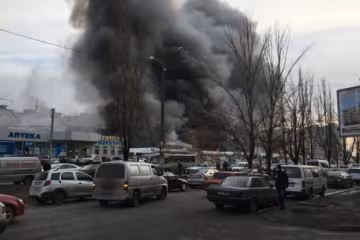 В Одессе горит рынок (фото)