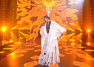 LELEKA (Виктория Лелека), кадр из выступления на Нацотборе