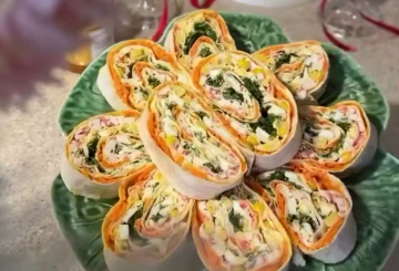 Рулет из лаваша, кадр с видео