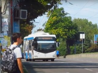 тролейбус, Дніпро, скріншот з відео