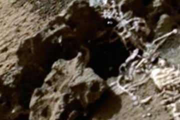 Уфологи обнаружили скелет инопланетного "короля" на Марсе