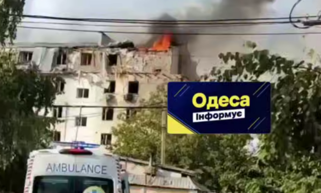 Наслідки атаки на Одесу, кадр з відео