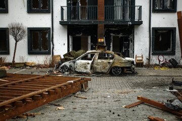 Уничтоженное из-за войны авто, фото epravda