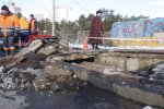 "Не відповідає дійсності": посеред Києва обвалився міст, побачили всі, крім Київавтодору