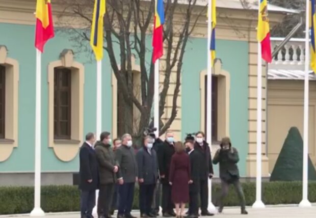 Володимир Зеленський та Майя Санду, кадр з відео