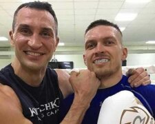 Александр Усик и Владимир Кличко
