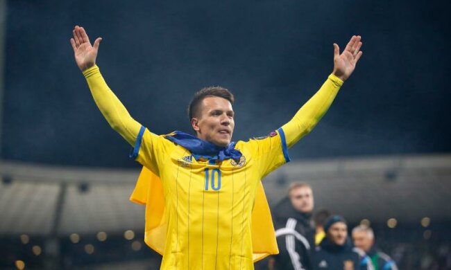 Коноплянка вийшов на четверте місце в списку бомбардирів збірної України