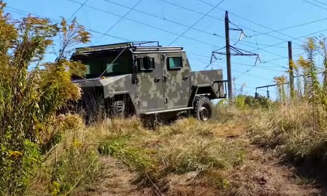 Український "Хамві", скріншот: YouTube