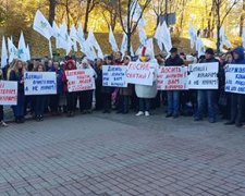 В Киеве протестуют против выделения госдотаций миллиардеру Юрию Косюку