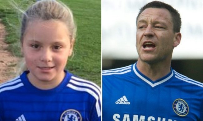 Терри похвастался футбольным талантом дочери 