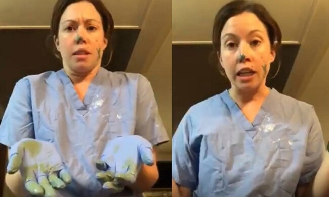 медсестра, скріншот з відео