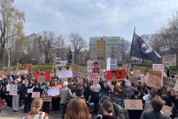Протести в Києві: студенти Університету Шевченка вимагають звільнити ректора Бугрова після сексуальних та корупційних скандалів