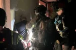 Полицейские на месте стрельбы на Оболони в Киеве