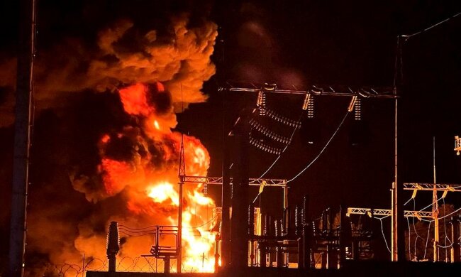 Російські удари по енергетиці. Фото ВВС