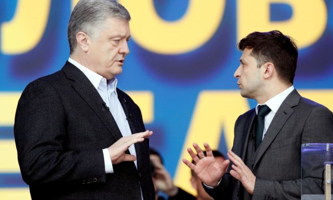 Петро Порошенко та Володимир Зеленський