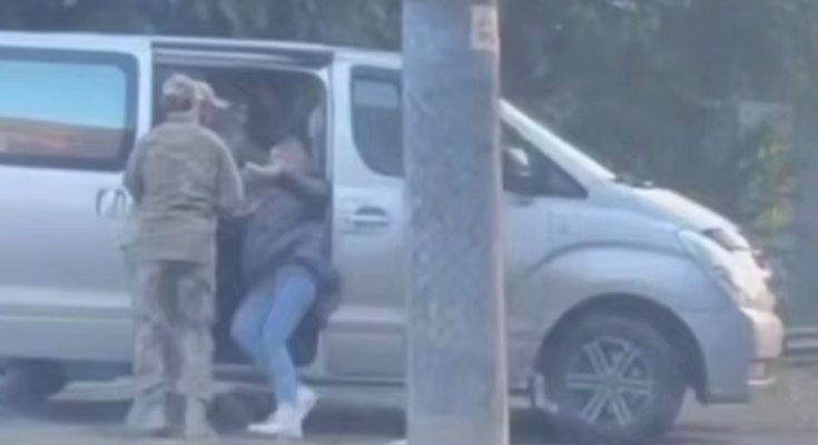 Мобилизация в Украине \ скриншот с видео