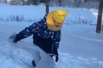 донька Полякової Аліса, скріншот з відео
