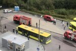 Во Львове автобус с людьми превратился в крематорий - вспыхнул на ходу, как бенгальские огни