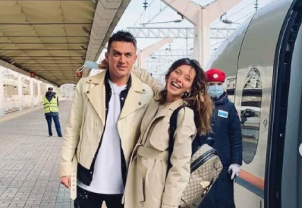 Регина Тодоренко с Владом Топаловым, фото с Instagram