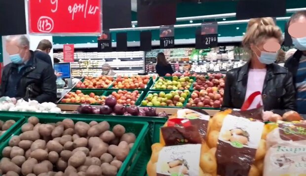 Продукти в супермаркеті в Хврькові, зображення ілюстративне, кадр з відео: YouTube