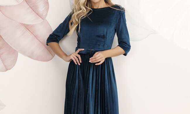 Велюрова сукня на Новий рік, фото Pinterest