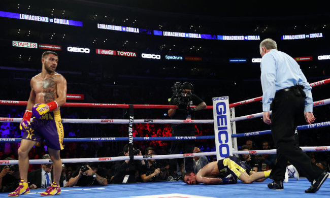 Ломаченко нокаутировал Кроллу, Getty Images