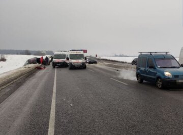 ДТП на трассе Киев-Чернигов, фото: Телеграмм / патрульная полиция Украины