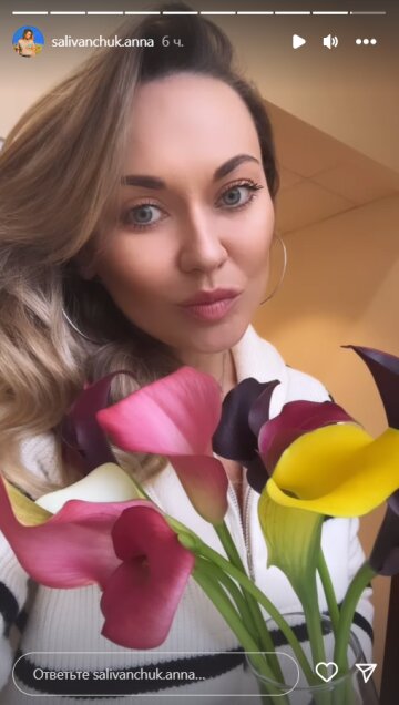 Stories Анны Саливанчук, скриншот: Instagram