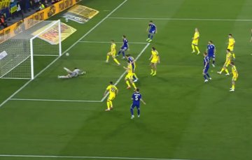 Матч Украина-Швеция, футболисты сборной Украины, кадр с видео
