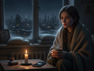 відключення світла в Україні \ зображення створено за допомогою ШІ