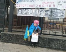 Переселенці протестували проти російського нацизму (фото)