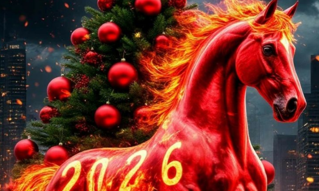 Символ 2026 Красная Огненная Лошадь, изображение: Pinterest
