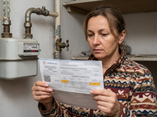 Счет за доставку газа. Фото: сгенерированное ИИ