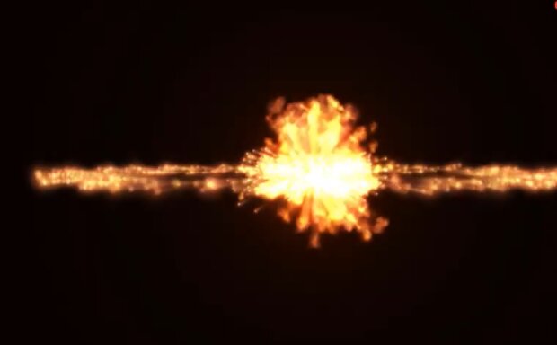 Взрыв Черной дыры, скриншот: YouTube