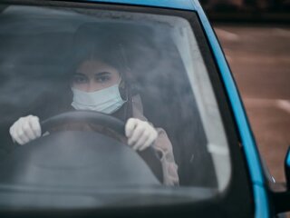 Маска у авто, фото: РБК