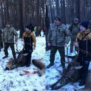 Юрій Гарбуз з сином на полюванні