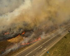 Пожежа в Україні, скріншот відео