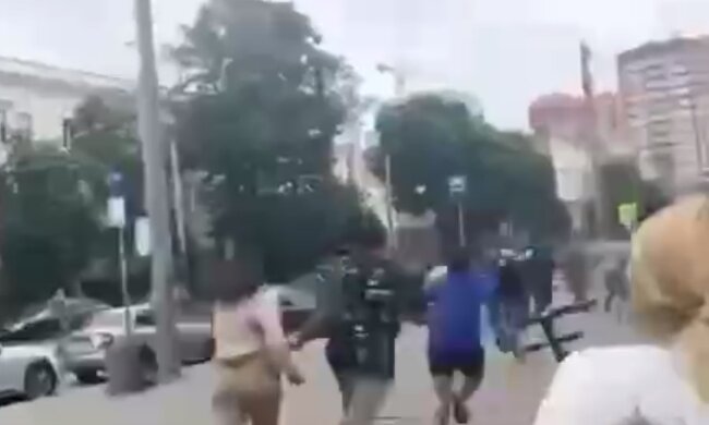 Росіяни в Ростові, кадр з відео