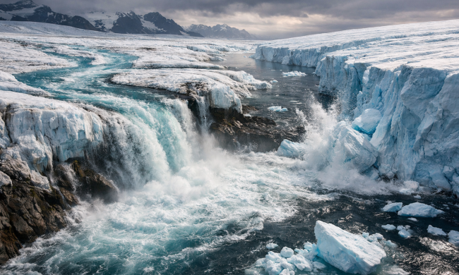 Танення льодовиків у полярному регіоні, зображення: Знай.ua