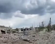 Зруйнована база окупантів. Фото: скриншот з відео