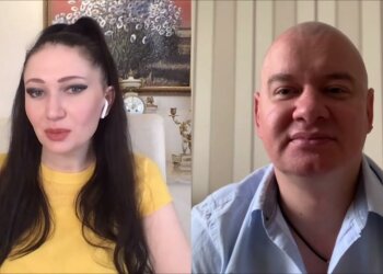 Евгений Кошевой и Алеся Бацман, скриншот с видео