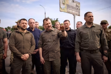 Владимир Зеленский в Херсоне, фото: Офис президента Украины