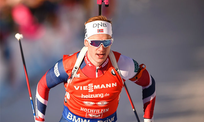 Норвежский биатлонист Бе досрочно выиграл Хрустальный глобус
