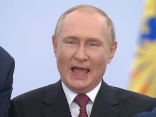 Владимир путин, кадр из обращения